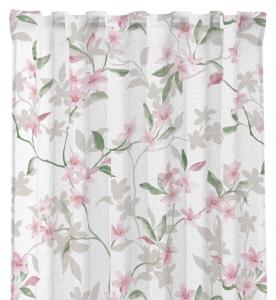 Gardin Blommig Redlunds Gertrud Rosa Multiband 2-Pack 140x250cm