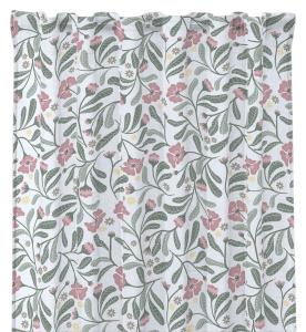 Gardin Blommig Redlunds Lovis Vit/Rosa Multiband 2-Pack 120x250cm