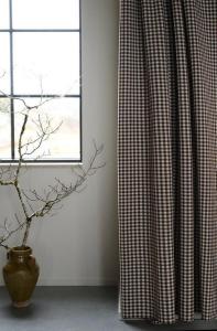 Gardin Rutig Brun 2-Pack Fondaco Freja 120x250cm