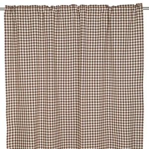 Gardin Rutig Brun 2-Pack Fondaco Freja 120x250cm