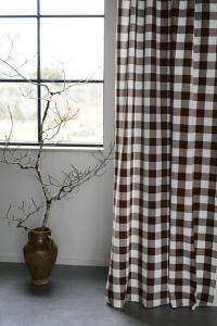 Gardin Rutig Brun 2-Pack Fondaco Moa 120x250cm