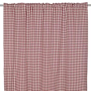 Gardin Rutig Röd 2-Pack Fondaco Freja 120x250cm