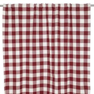 Gardin Rutig Röd 2-Pack Fondaco Moa 120x250cm