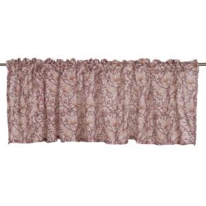 Gardinkappa Emma Blommig Rosa 55x250cm Fondaco