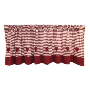 Gardinkappa Julia Röd 50x250cm Redlunds