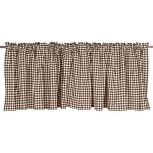 Gardinkappa Rutig Brun Fondaco Freja 55x250cm