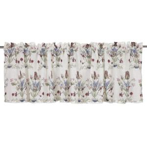 Gardinkappa Vendela Blommig Offwhite 55x250cm Fondaco