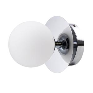 Vägglampa/Plafond IP44 Krom/Vit Globen Lighting Art Deco