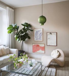 Taklampa Pendel Frostad Glas Grön Globen Lighting Bams 25cm