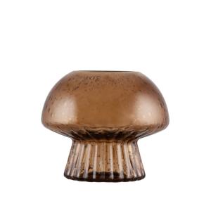 Värmeljushållare Glas Brun Fungo Special Edition 12cm