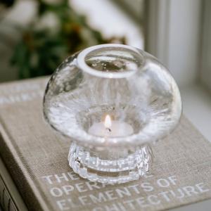 Värmeljushållare Glas Klar Fungo Special Edition 12cm