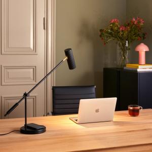 Skrivbordslampa Svart Med Trådlös Laddning Globen Lighting Hubble Read 63,5cm