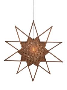 Globen Lighting Karin Julstjärna 70 cm Brun