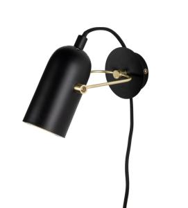 Vägglampa Svart Globen Lighting Swan Mini 21cm