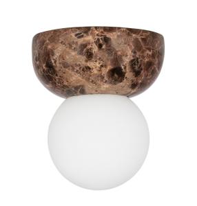 Vägglampa/Plafond IP44 Brun Marmor Globen Lighting Torrano 13cm