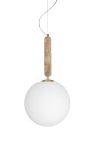 Taklampa Pendel Beige Travertin Globen Lighting Torrano 30cm
