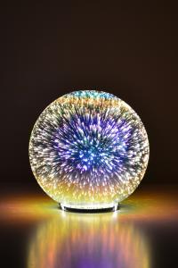 Bordslampa Krom Globen Lighting Fireworks 20cm