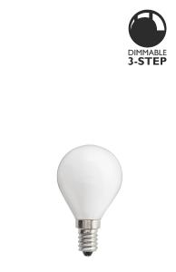 Globen Lighting Ljuskälla E14 LED 3-Steg Dimbar Klot Opal 0,4-5W