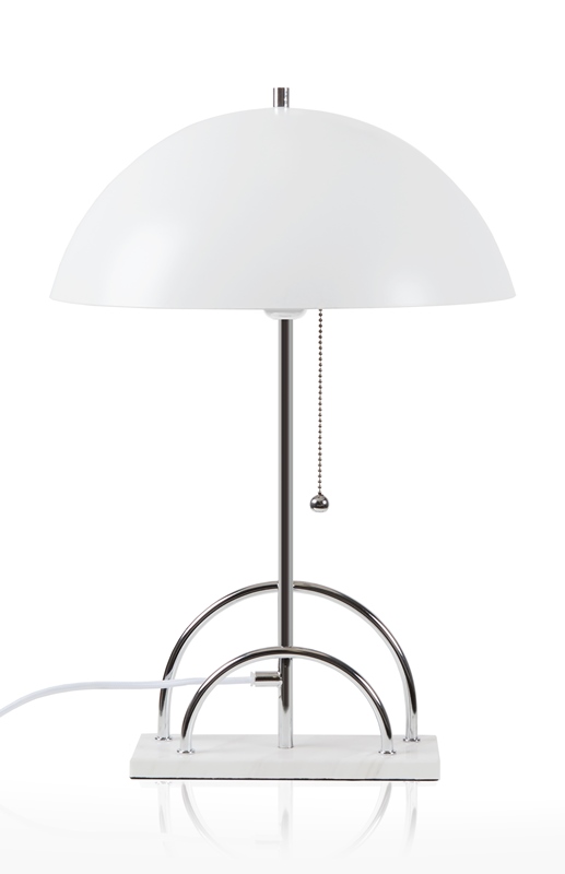Globen Lighting Sarah Bordslampa Vit/Krom 50 cm
