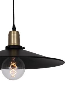 Taklampa Pendel Svart Globen Lighting Disc 40cm