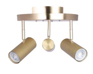 Takspotlight Rund Mässing 3L Globen Lighting Hubble 25cm