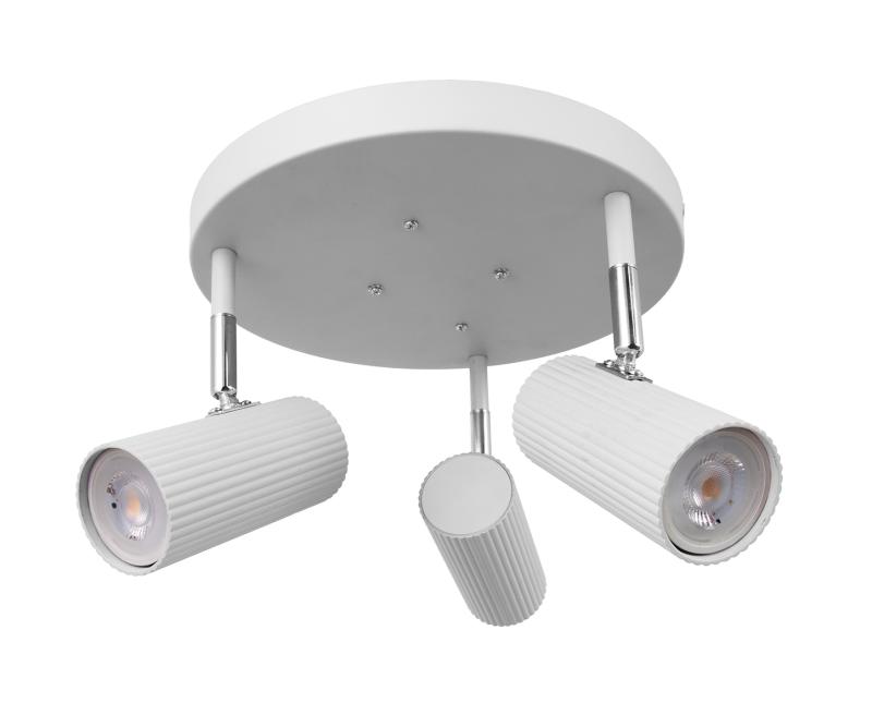 Takspotlight Rund Vit 3L Globen Lighting Hubble 25cm at lavanille