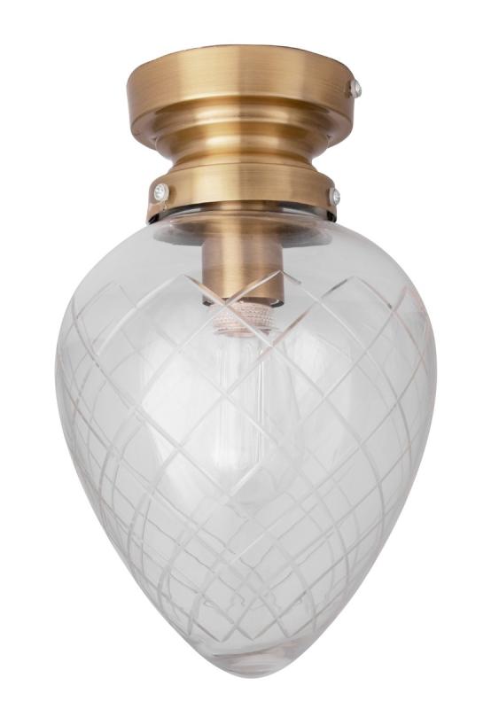 Globen Lighting Juni Plafond IP44 Slipad/Klar at lavanille