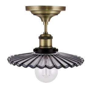 Plafond Glas Rökfärgad Globen Lighting Cobbler 25cm