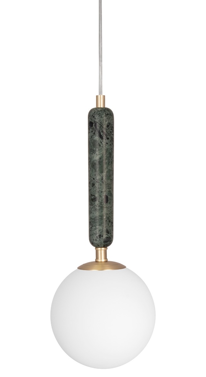Taklampa Pendel Marmor Mörkgrön Globen Lighting Torrano 15cm