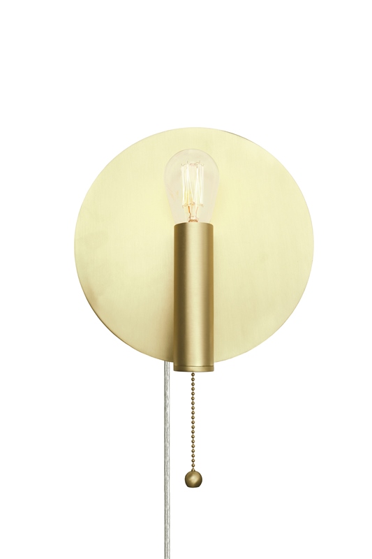 Globen Lighting Art Deco Vägglampa Mässing