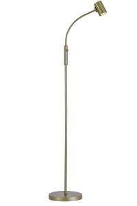 Golvlampa Aneta Lighting Hugin Antikmässing 135cm
