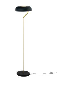 Golvlampa Bremen Svart/Mässing 130cm Aneta Lighting