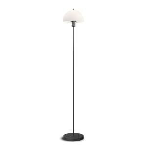 Golvlampa Glas Opal/Svart Herstal Vienda 125cm
