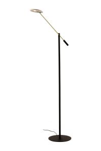 Golvlampa Svart/Mässing Aneta Lighting Cadiz 130cm