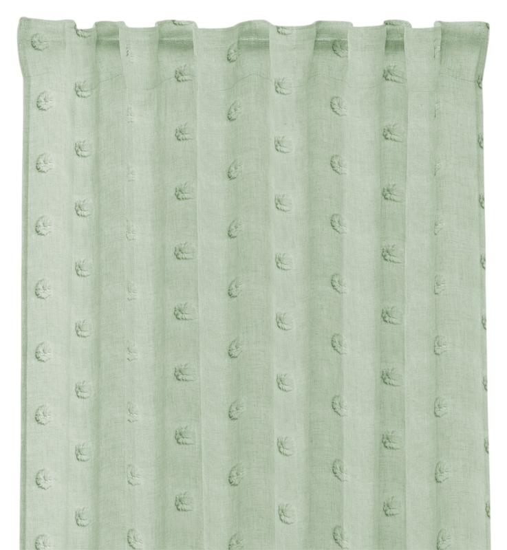 Gardin Redlunds Iris Grön 140x280cm 2-Pack at lavanille