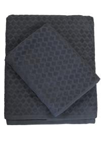Handduk Diamond Mörkgrå 50x70cm Nina Royal