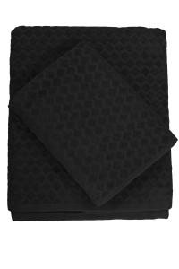 Handduk Diamond Svart 50x70cm Nina Royal