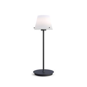 Bordslampa Glas Opal/Svart Herstal Gil 33,5cm