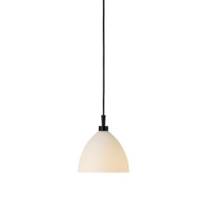 Taklampa Glas Opal/Svart Dimbar Herstal Mega Dove 16cm