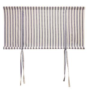 Hissgardin Randig Madicken Blå 100x90cm Redlunds