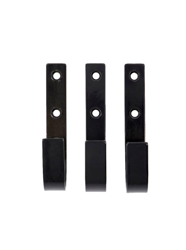 House Doctor Bath Krokar 3-Pack Svart 10cm at lavanille