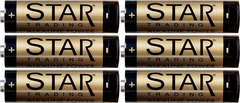 Star Trading Batteri AA 1,5V Power Alkaline 6-Pack at lavanille