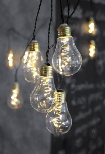 Star Trading Ljusslinga Inomhus Mässing Glow 3,6m