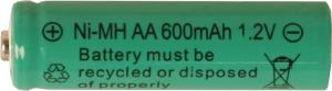 Star Trading Laddbart Batterier AA 1,2V 600 mAh Ni-MH 2-pack