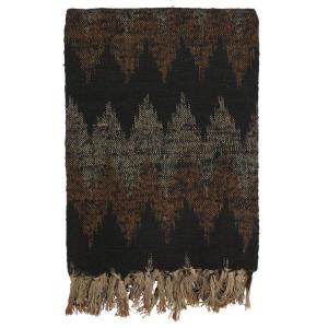 Jakobsdals Aurora Plaid Pläd Svart/Brun 130x170cm