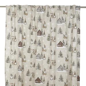 Julgardin Brun 2-Pack Fondaco Harald 135x245cm