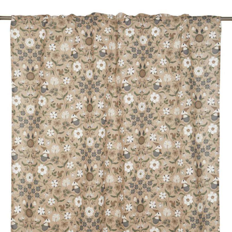 Julgardin Fondaco Julefrid Grön 115x250cm 2-Pack at lavanille