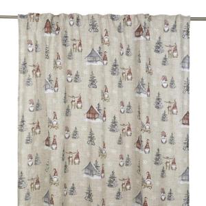 Julgardin Röd 2-Pack Fondaco Harald 135x245cm