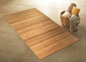 Kleine Wolke Bambus Badrumsmatta Trä Natur 50x80cm