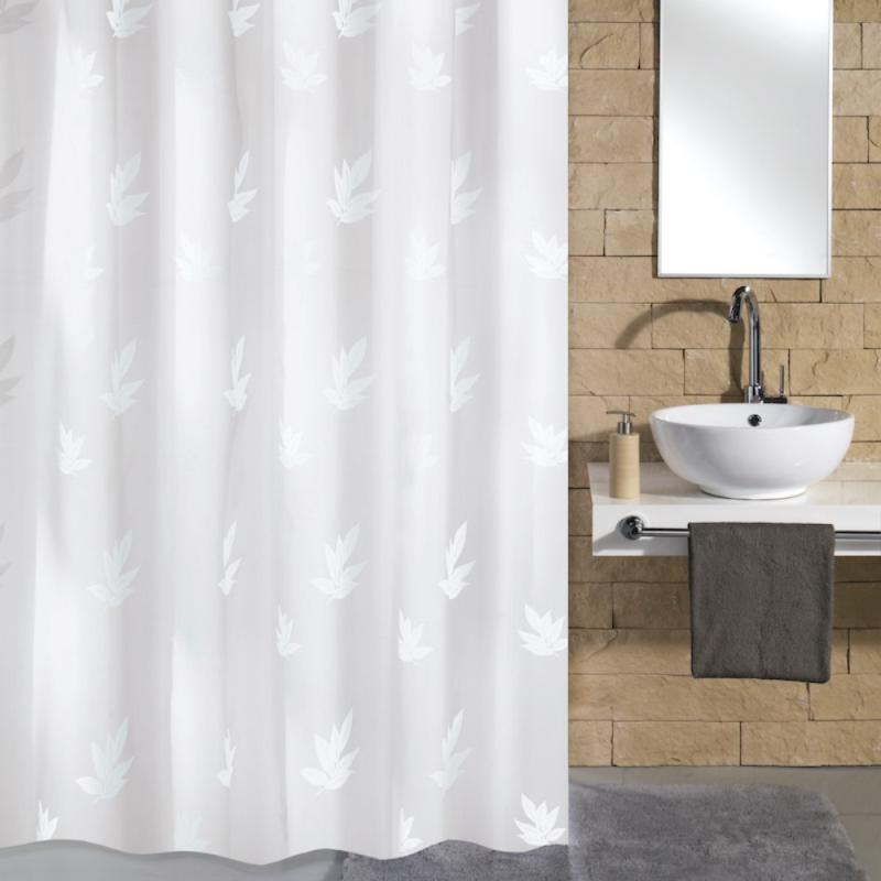 Duschdraperi Vit Kleine Wolke Canton 180x200cm at lavanille